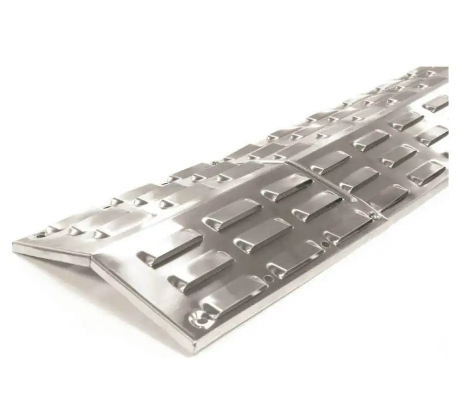 GrillPro 92375 Porcelain Covered Heat Plate Stainless Steel BBQ Grills