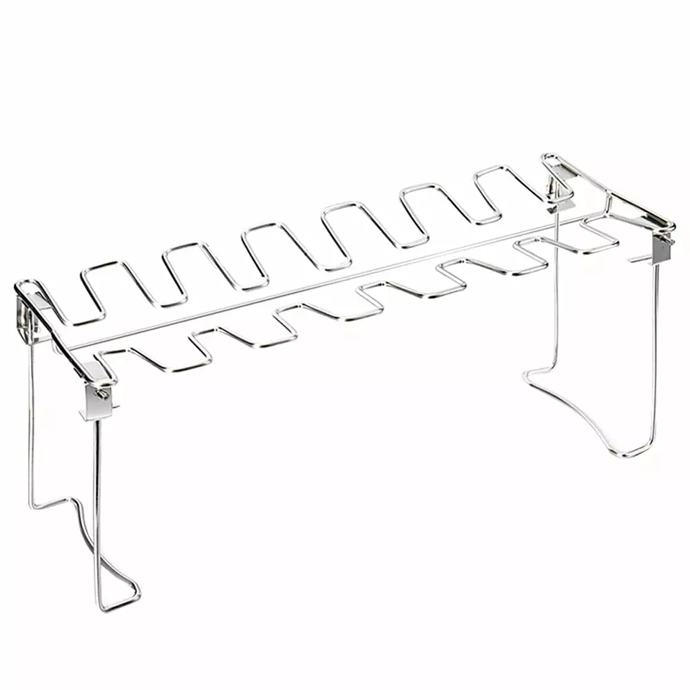 Foldable BBQ Grill Rack Stainless Steel Portable Outdoor Barbecue Rack Camping Homemaxs