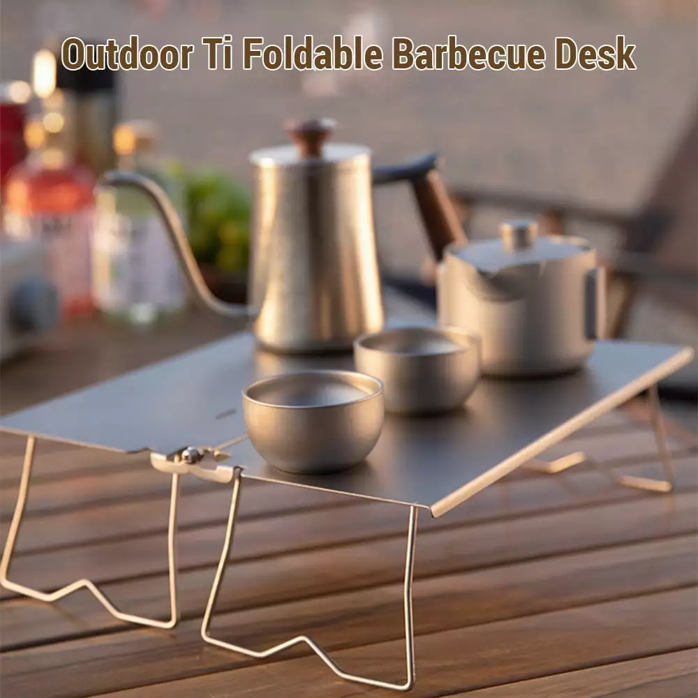 Barbecue Table BBQ Campfire Picnic Table Outdoor Cooking Portable Grill Stand Irfora
