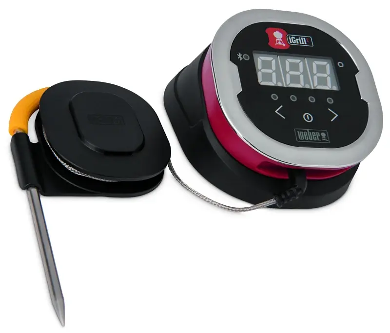 Weber iGrill 2 7203 Thermometer, -22 to 572 deg F, Led Display, 5 L Probe, Black, : Grills