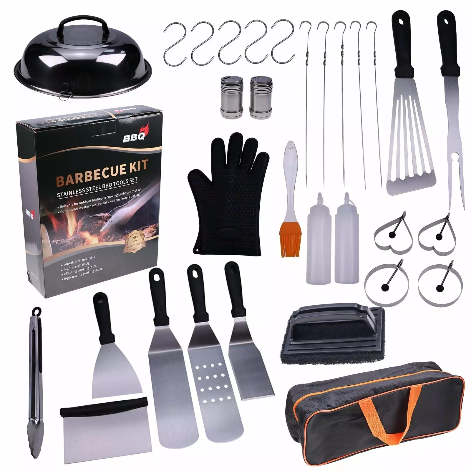 32-Piece Griddle Grilling Tool Set Outdoor BBQ and Cooking Bed Bath & Beyond