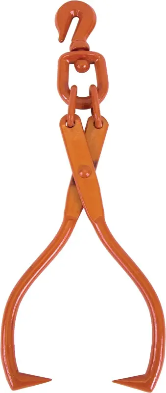 Baron 4080048/40004 Skid Tong Grab Hook, 3-9/16 to 16 Opening, Steel Tip, Hardened Handle