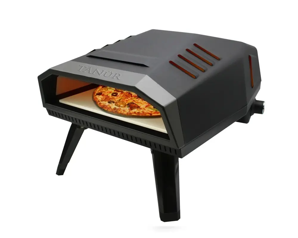 Flame King Outdoor Mobile 12-inch Propane Pizza Oven Gas Stone
