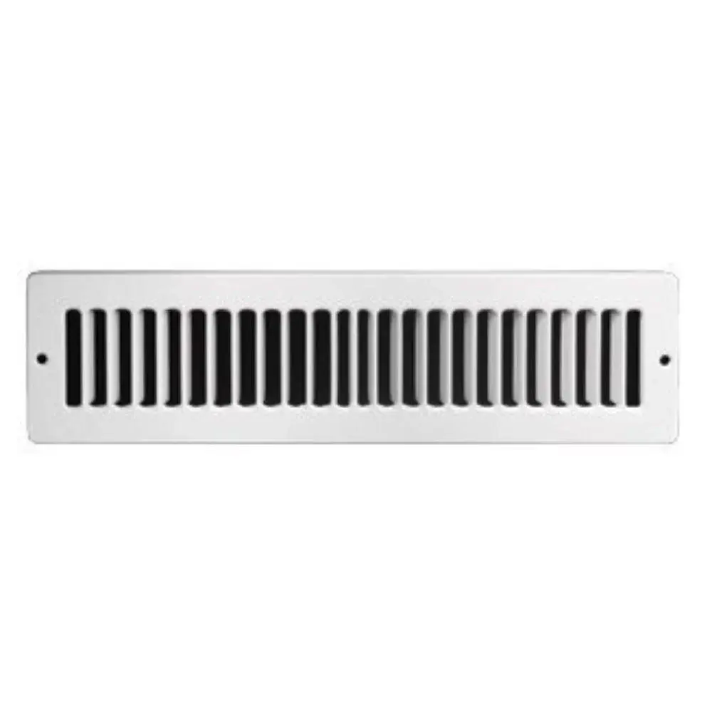 MFTSG122W METAL-FAB Alabaster Toe Space Grille, 12" X 2"