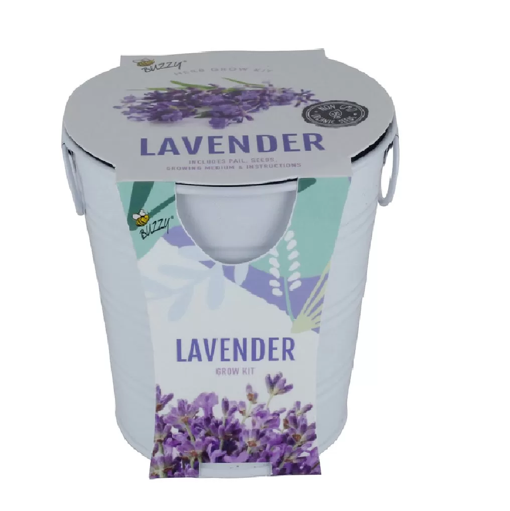 Buzzy 96391 Lavender Sleeve Grow Kit Aromatic Herb Garden Kit