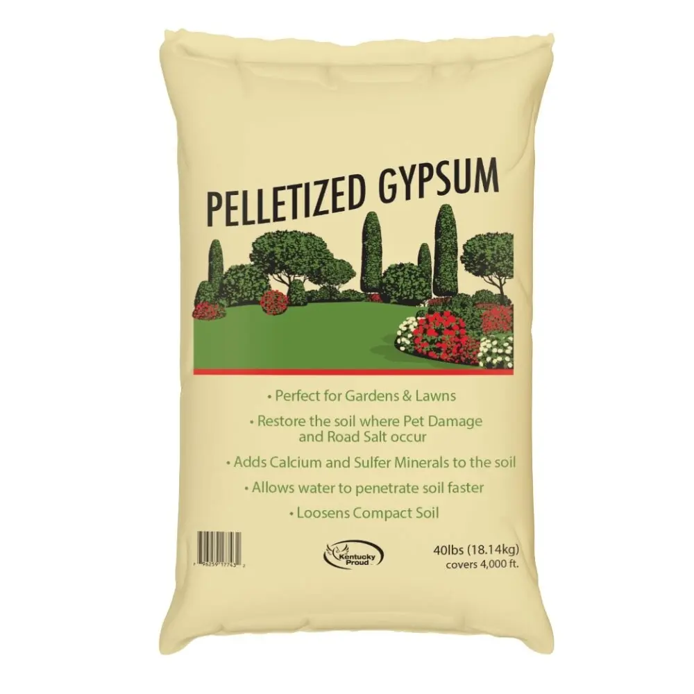 Pelletized Gypsum 40 lb Soil Conditioner Lawns and Gardens Varies