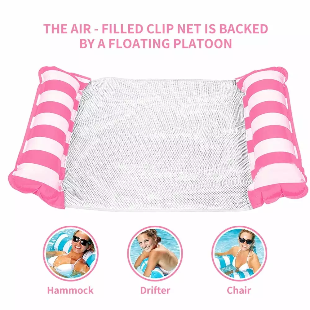 Water Hammocks Pool Float Lounger Chair Inflatable Raft Floating Bed Water Party Summer Carnival