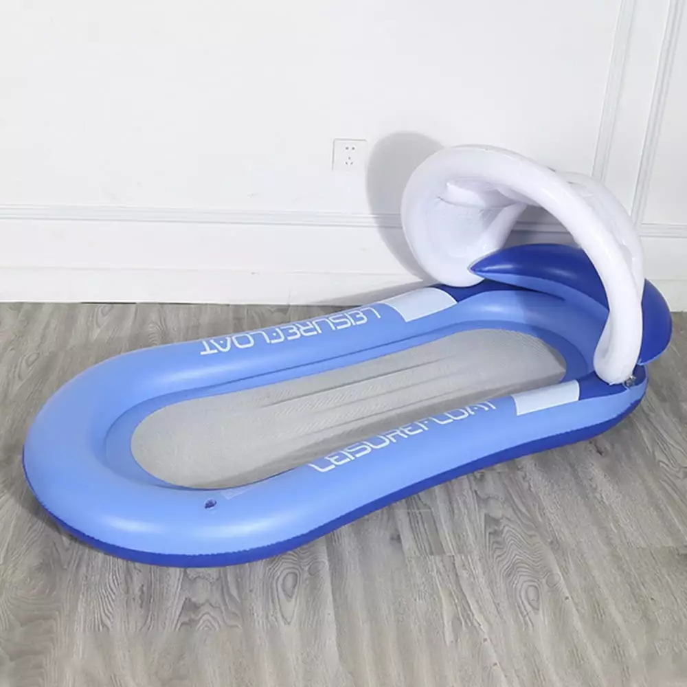 Kyoffiie Welpettie Water Floating Hammock Pool Lounge Headrest Inflatable Recliner