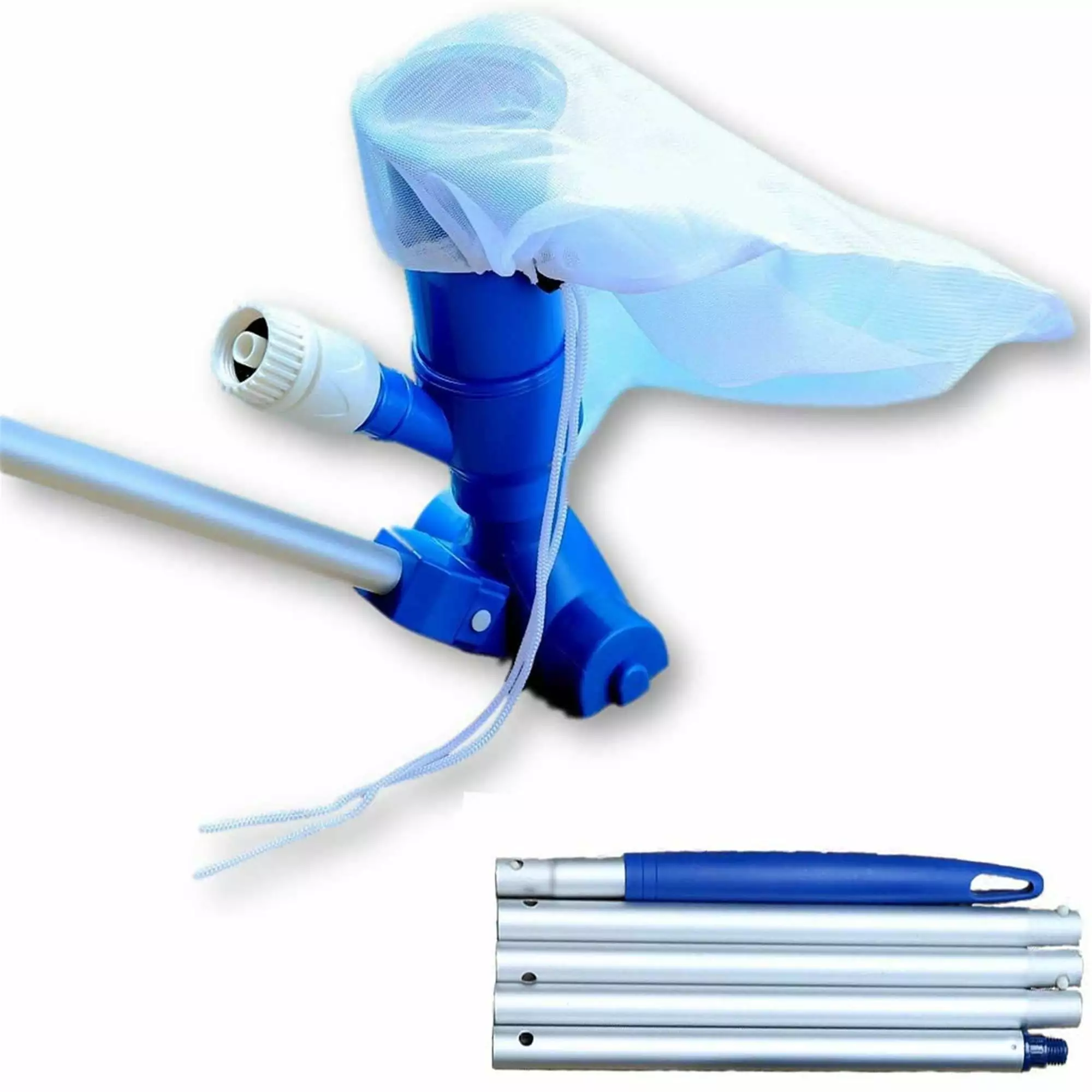 Aunavey Portable Jet Pool Vacuum Underwater Cleaner Pole Leaf Bag Above Ground Pool Spas Ponds
