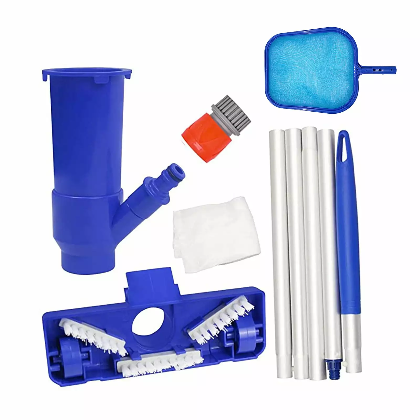 Dengmore Portable Swimming Pool Vacuum Cleaner and Salvage Net Combination Home Use