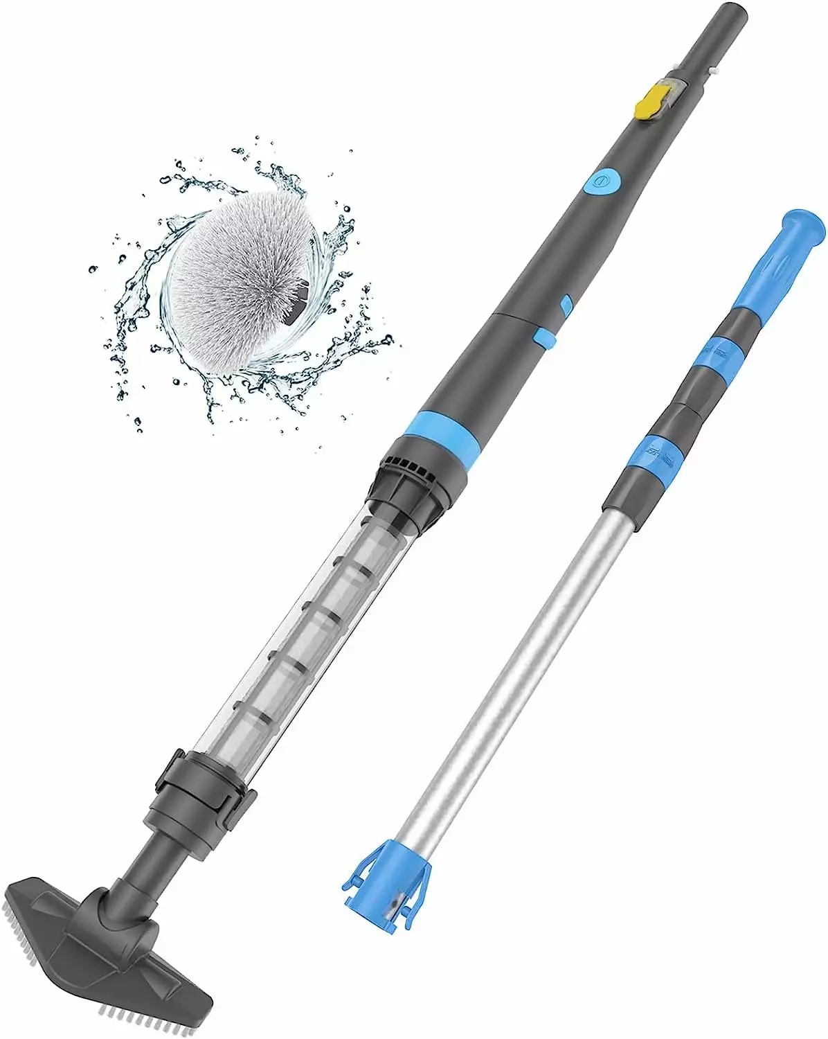 Efurden Handheld Pool Vacuum Cordless Rechargeable Cleaner Round Brush Spas and Hot Tubs Edhv02