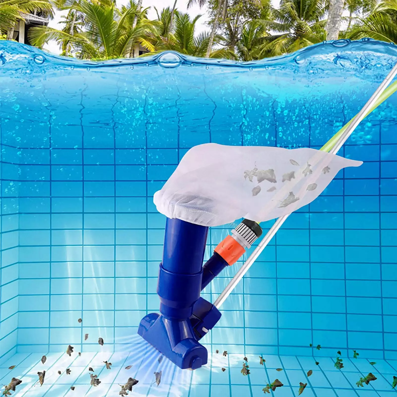 Pool Cleaner Portable Swimming Pool Vacuum Brush Underwater Cleaner Cleaning Tool Above Ground Pool Spas Ponds & Fountains