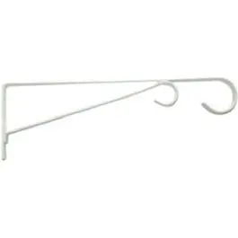 Hanging Plant Bracket White 12-Inch Outdoor Gardens Various