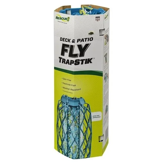 Rescue Fly Trapstik Hanging Fly Trap - Non-Toxic Fly Catcher Indoor & Outdoor Use