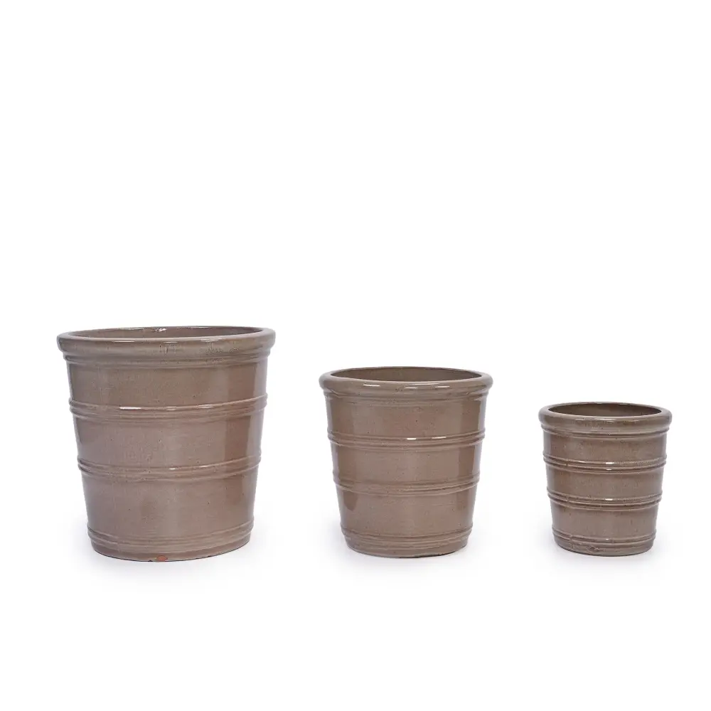 3 Pieces Flowerpot, Planter Patio, Garden Or Windowsills - 10 Inch