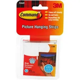 8-Count Small Picture Hanging Strip Damage-Free Wall Mounting Command