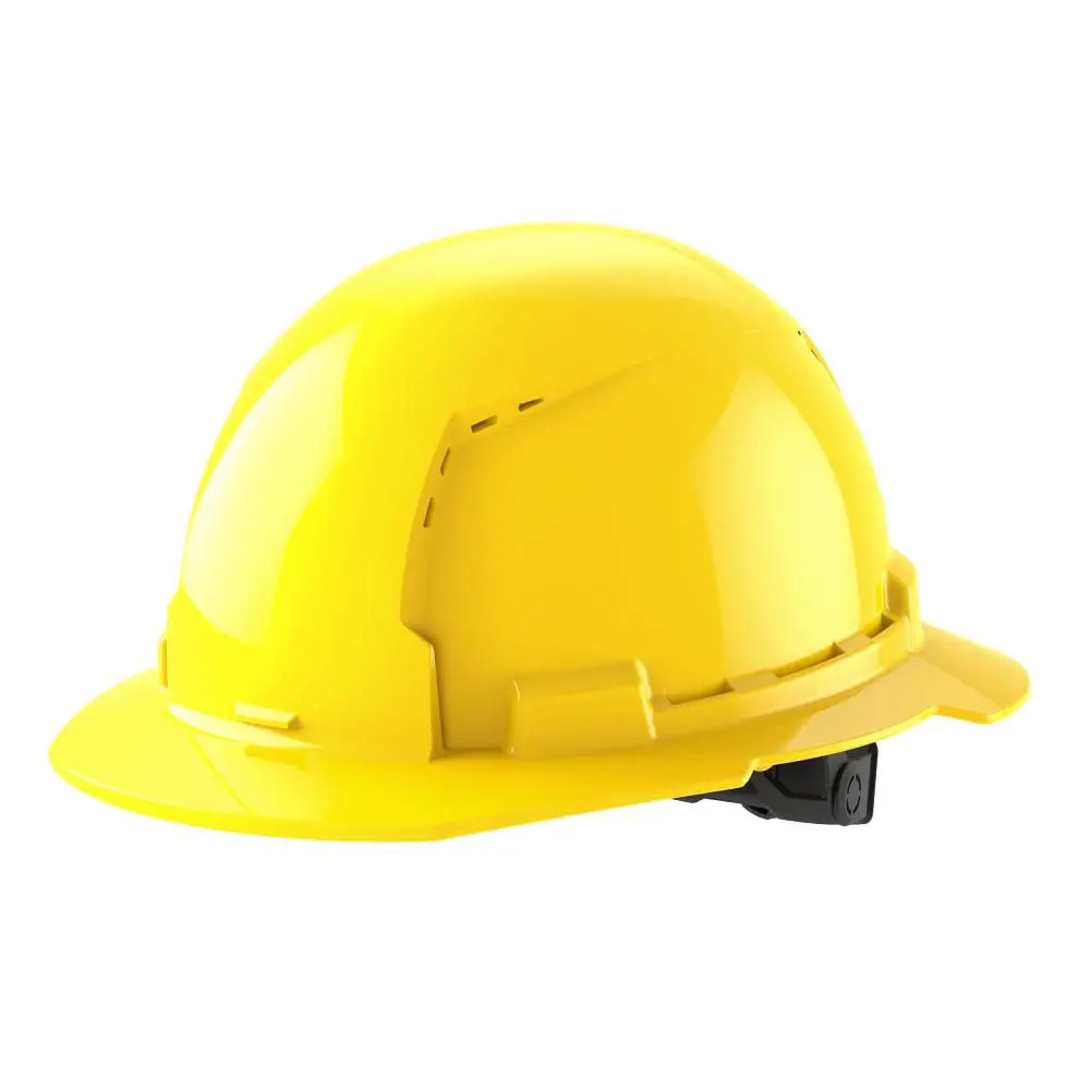 Milwaukee Milwaukee White Full Brim Vented Hard Hat 6pt Ratcheting Suspension Type 1 Class C Orange