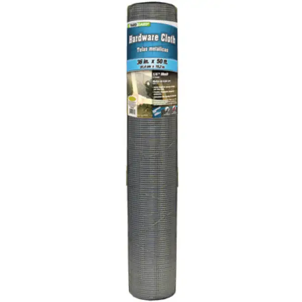 YardGard 308238B Galvanized Hardware Cloth 23-Gauge 1/4 Mesh 36 x 50 Feet Wire Fencing Material