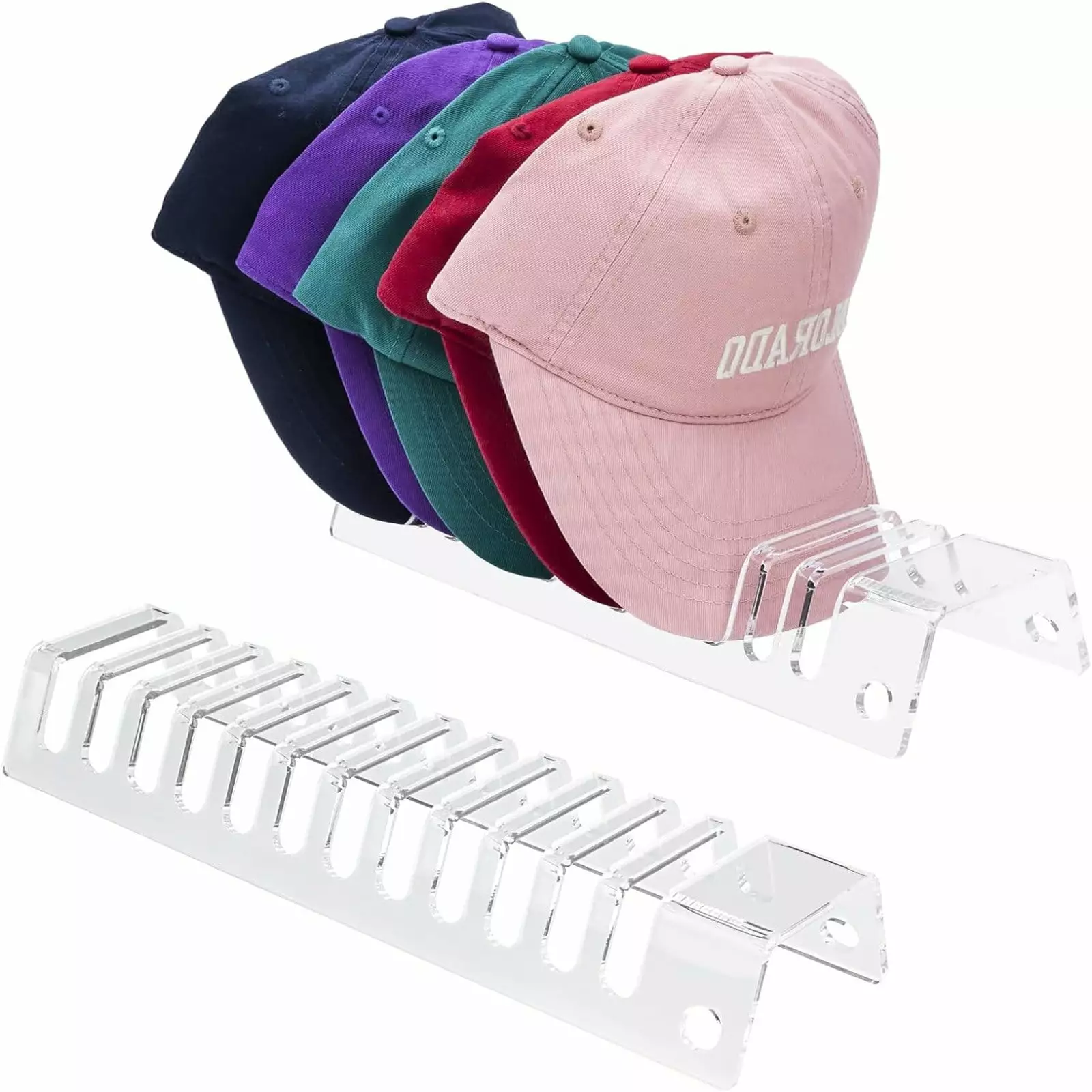 Acrylic Hat Arranger - Baseball Cap Stand 12 Caps Display and Storage Bicoasu