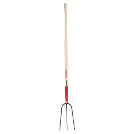 Hay Fork 3 Oval Tine Hardwood Handle 48-. Farming razor-back