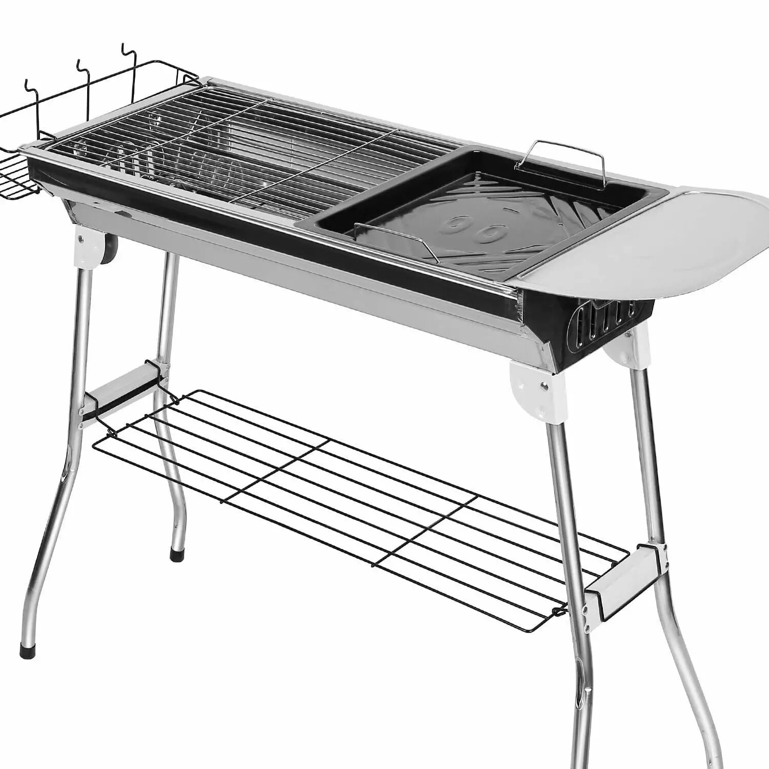 Stainless Steel Heavy Duty Large BBQ Grill Stove Shelf Shish Kebab
