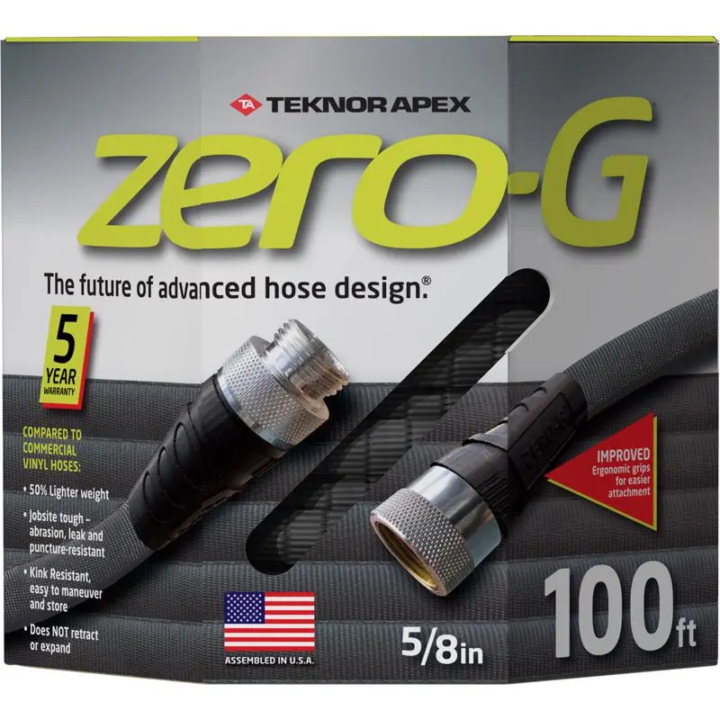 Teknor Apex Zero-G 5/8 . D X 100 ft. L Heavy Duty Commercial Grade Garden Hose