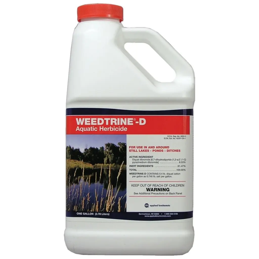 Weedtrine D Aquatic Herbicide 1-Gallon Pond Weed Control Applied Biochemists