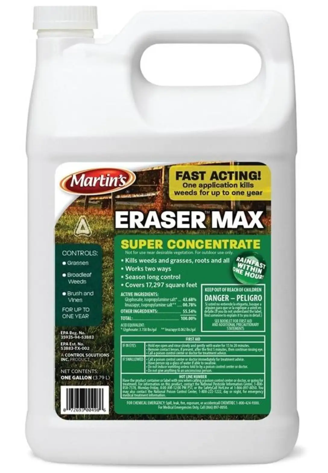 Martin's 82002489 Eraser Max Super Concentrate Herbicide 1 Gallon