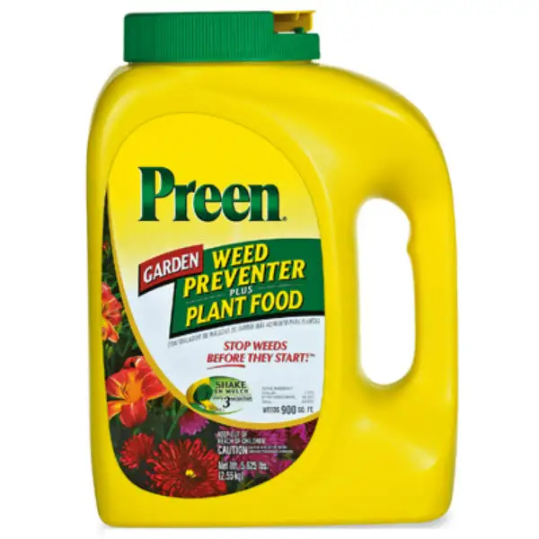 Preen 21-63902 Garden Weed Preventer Plus Plant Food 5.625 Lb Covers 900 SqFt
