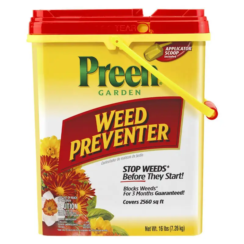 Preen 24-63800 Garden Weed Preventer 16 Lbs Covers Up to 2560 Sq.Ft