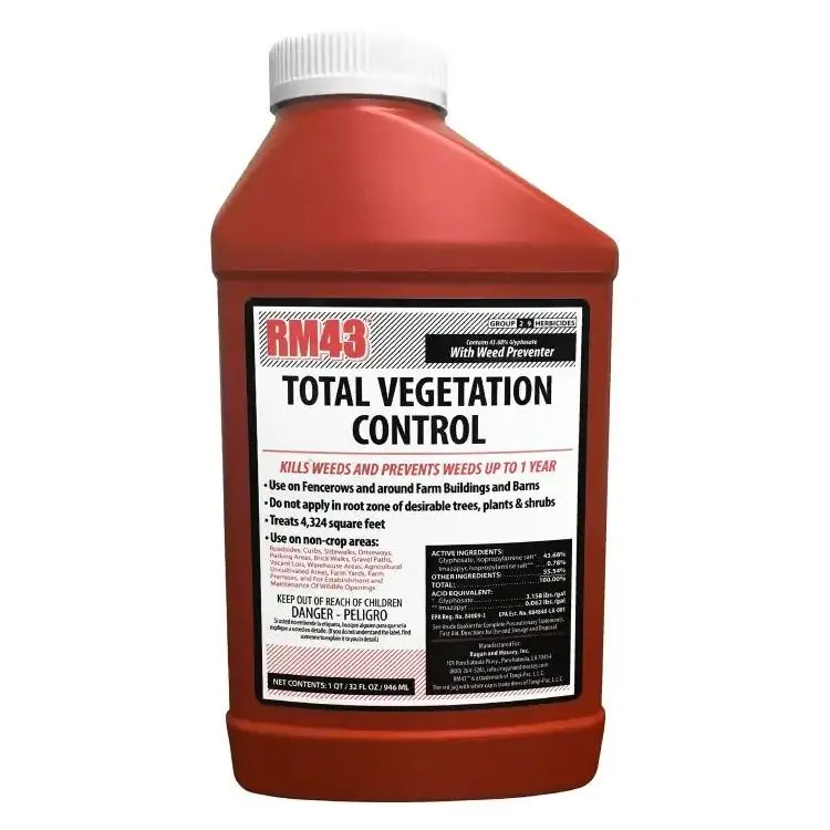 RM43 Total Vegetation Regulation Concentrate 32 oz Weed Killer Ragan & Massey