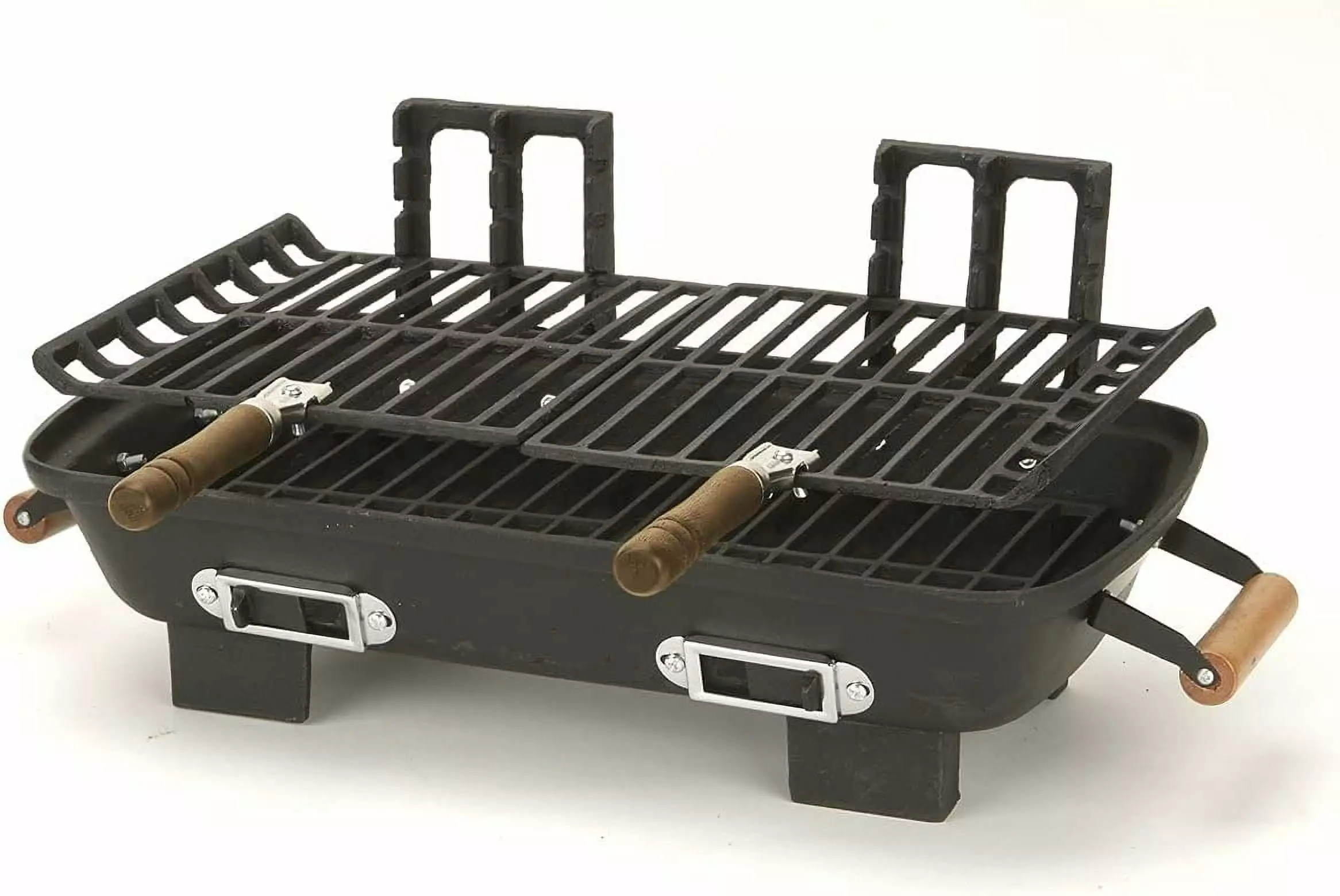 Marsh Allen 10 18 Inch Cast Iron Hibachi Charcoal Grill Outdoor Cooking Kay Home