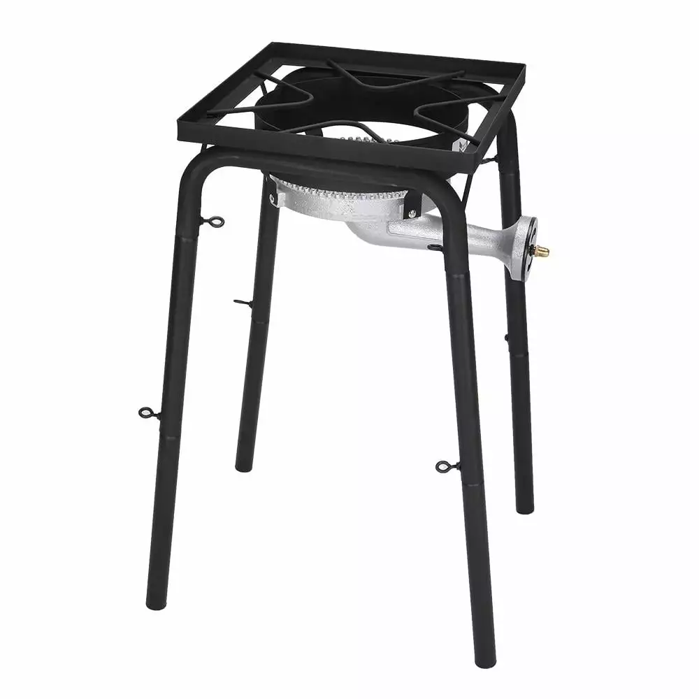 SalonMore Portable Outdoor Propane 200000 BTU Single Burner Black