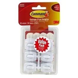 Mini Hooks Value Pack Small Item Organization Command