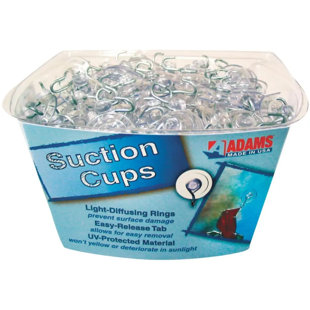 Adams Bulk Counter Display 1-1/8 Inch Suction Cup Hook 1 Lb Holding Capacity