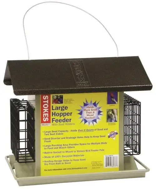 Stokes Select 38111 Large Hopper Bird Feeder Wild Birds Outdoor