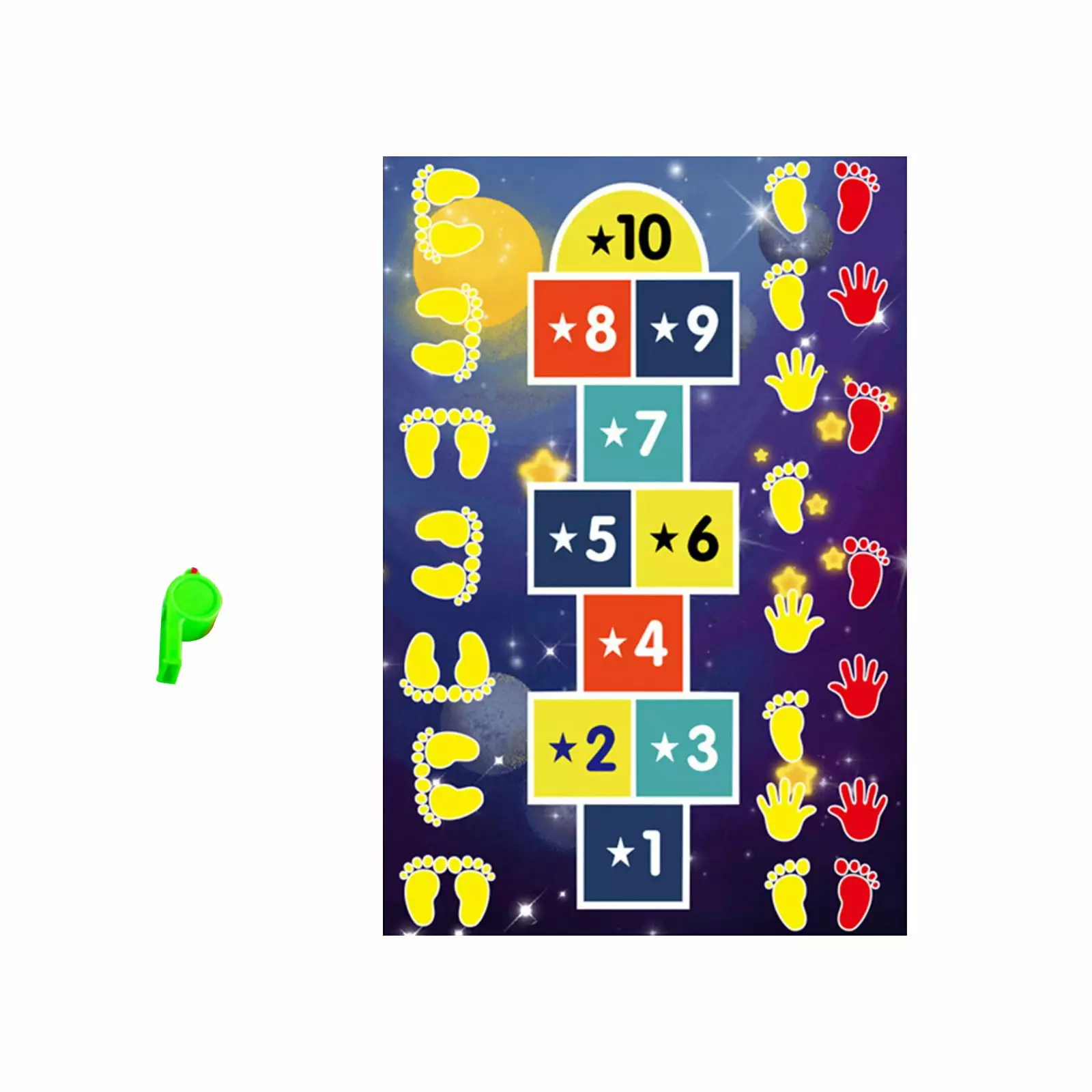 KQJDYXW Slide Hopscotch Games Adults Hands and Feet Sports Slide Hopscotch Water Slide Hopscotch Mat