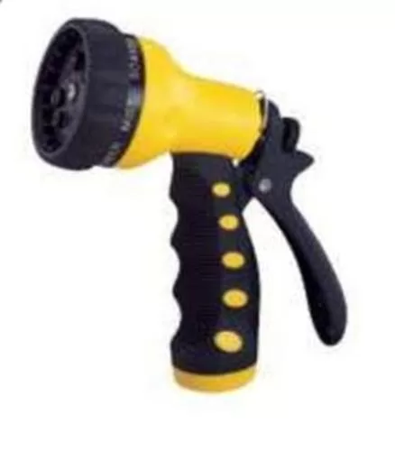 Toolbasix GN434513L 9-Pattern Garden Hose Nozzle Yellow Black Versatile Watering