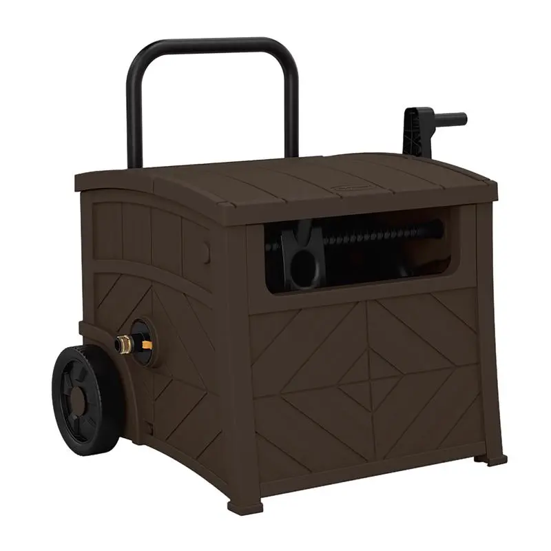 Sunbelt Smart Tube Brown Resin Free Standing Hose Bin 18.25 H x 26.5 W x 20 D . Suncast