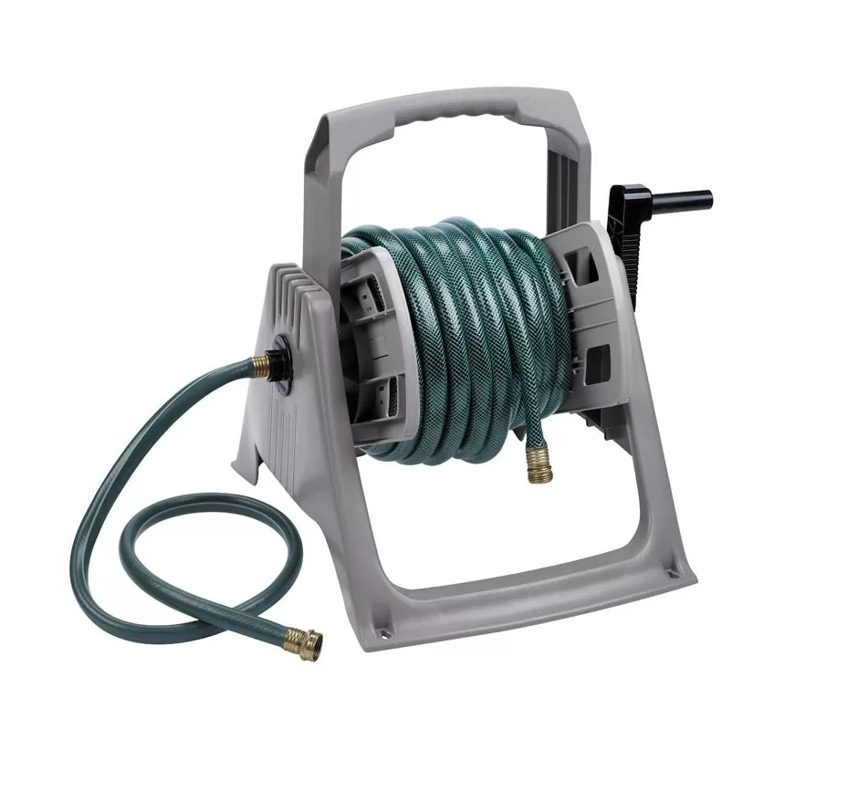 Suncast TSA100M Hose Handler Portable Wall Mount Hose Reel 100 Feet Heavy Duty
