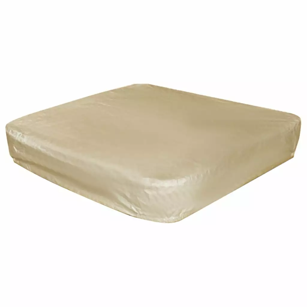 LHWGJQY Outdoor Square Hot Tub Top Cover Waterproof Canopy Dust Cover Silver Coated Rain Protection One