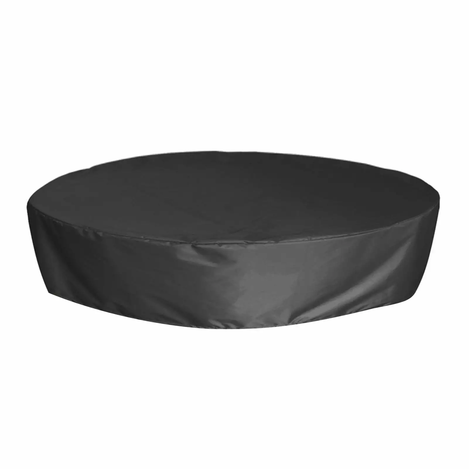 Outdoor Waterproof Hot Tub Cover UV-proof Sun Protection Ventilation Design Secure Fit Heavy Duty Cover Black