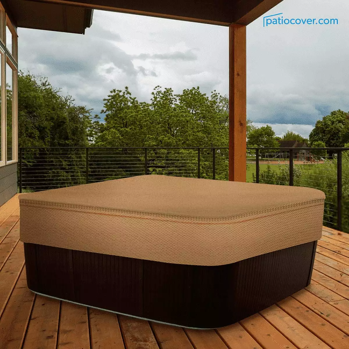 Patio Medium Waterproof Outdoor Square Hot Tub Cover Cap Washable Heavy Duty 86 Inch Good