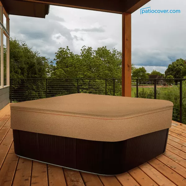 Patio Medium Waterproof Outdoor Square Hot Tub Cover Cap Washable Heavy Duty 86 Inch Good