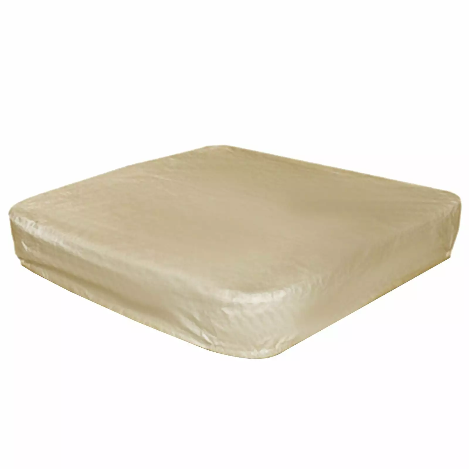 Ttybhh Home Textile Storage Square Hot Tub Cover Patio Outdoor Heavy Duty Protector Spa Hard Cover Beige