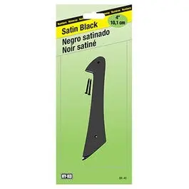 Satin Black Zinc Address Number 4 Inch House Number 1 Hy-Ko