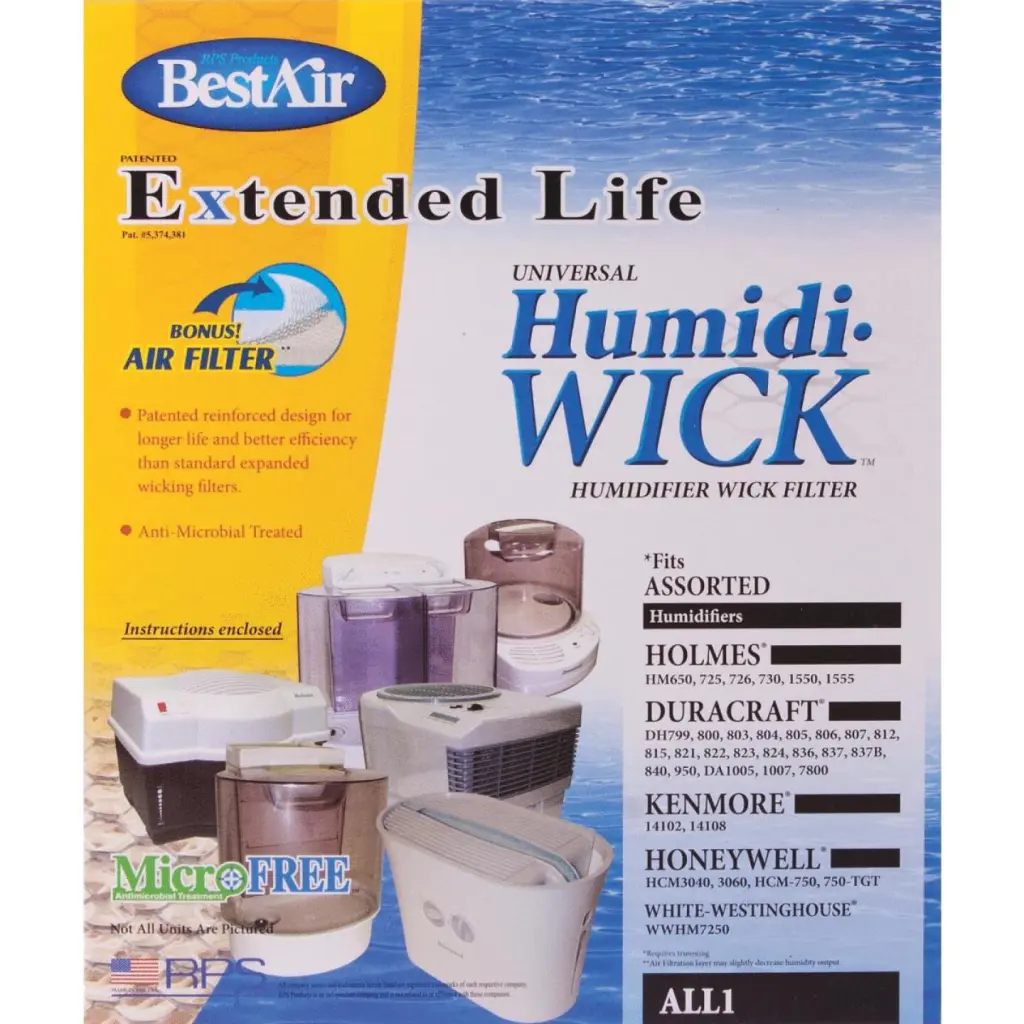 BestAir Extended Life Humidi-Wick ALL1 Humidifier Wick Filter Air Filter
