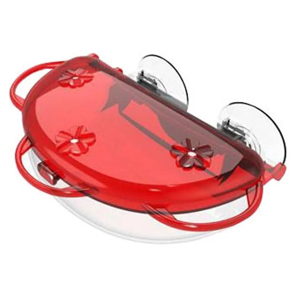 Nature's Way Traditional Plastic Window Hummingbird Feeder 8 oz Close Viewing