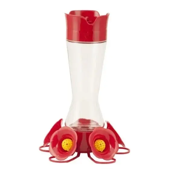 Perky-Pet Pinch Waist Glass Hummingbird Feeder 16 oz Classic Design Perches