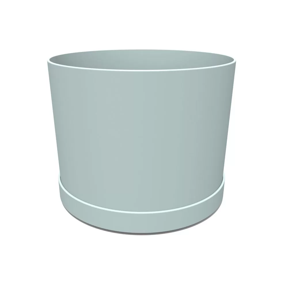 Bloem MAT0637 Misty Blue Round Mathers Planter 5.125 Inch Succulents